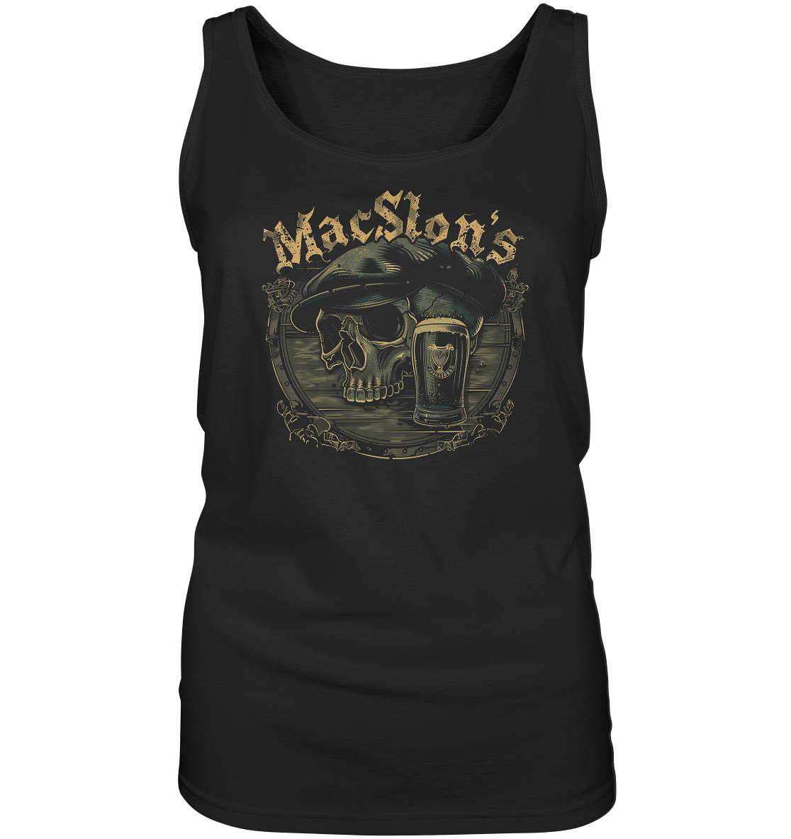 MacSlon's "Flatcap-Skull III"  - Ladies Tank-Top