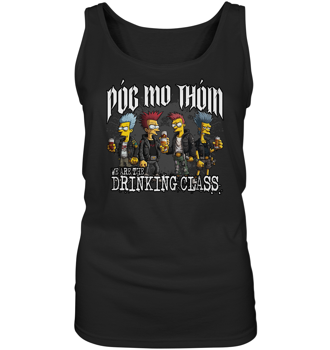 Póg Mo Thóin Streetwear "We Are The Drinking Class I" - Ladies Tank-Top