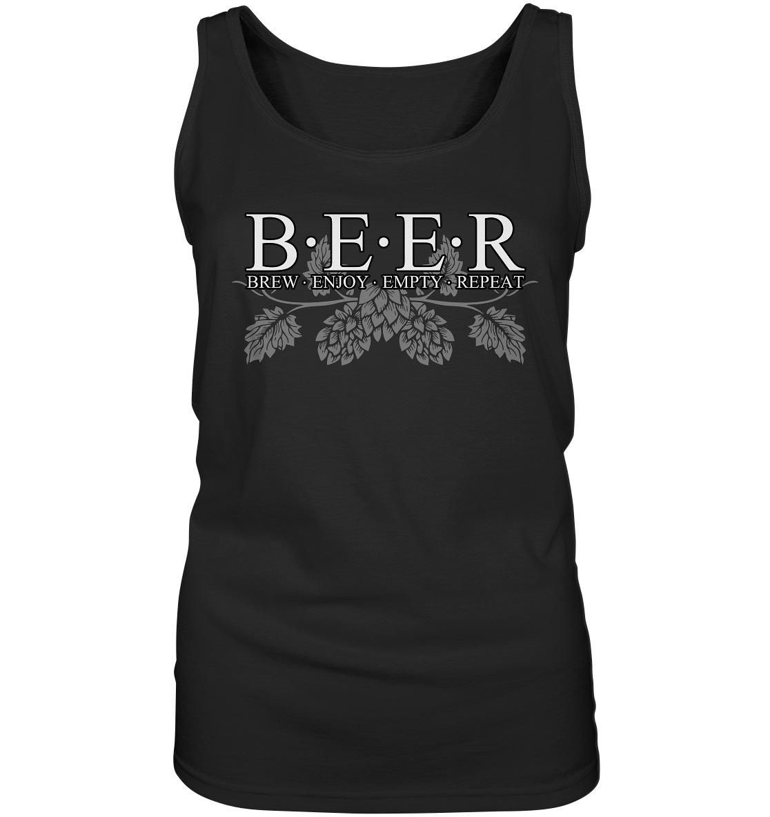 Beer "Brew, Enjoy, Empty, Repeat" - Ladies Tank-Top