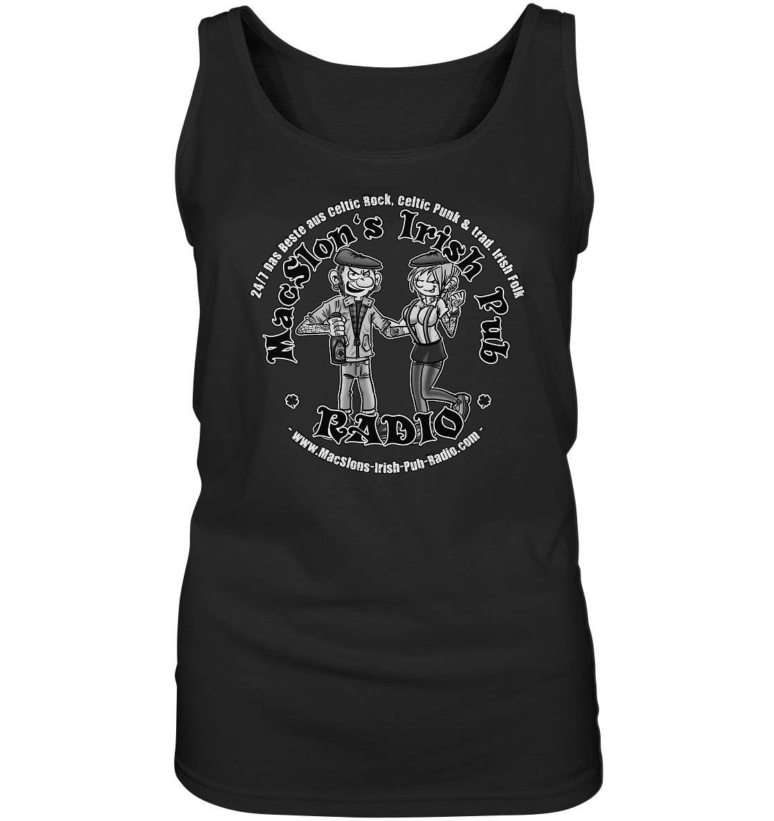 MacSlon's Radio "24/7 - Punk Couple" - Ladies Tank-Top