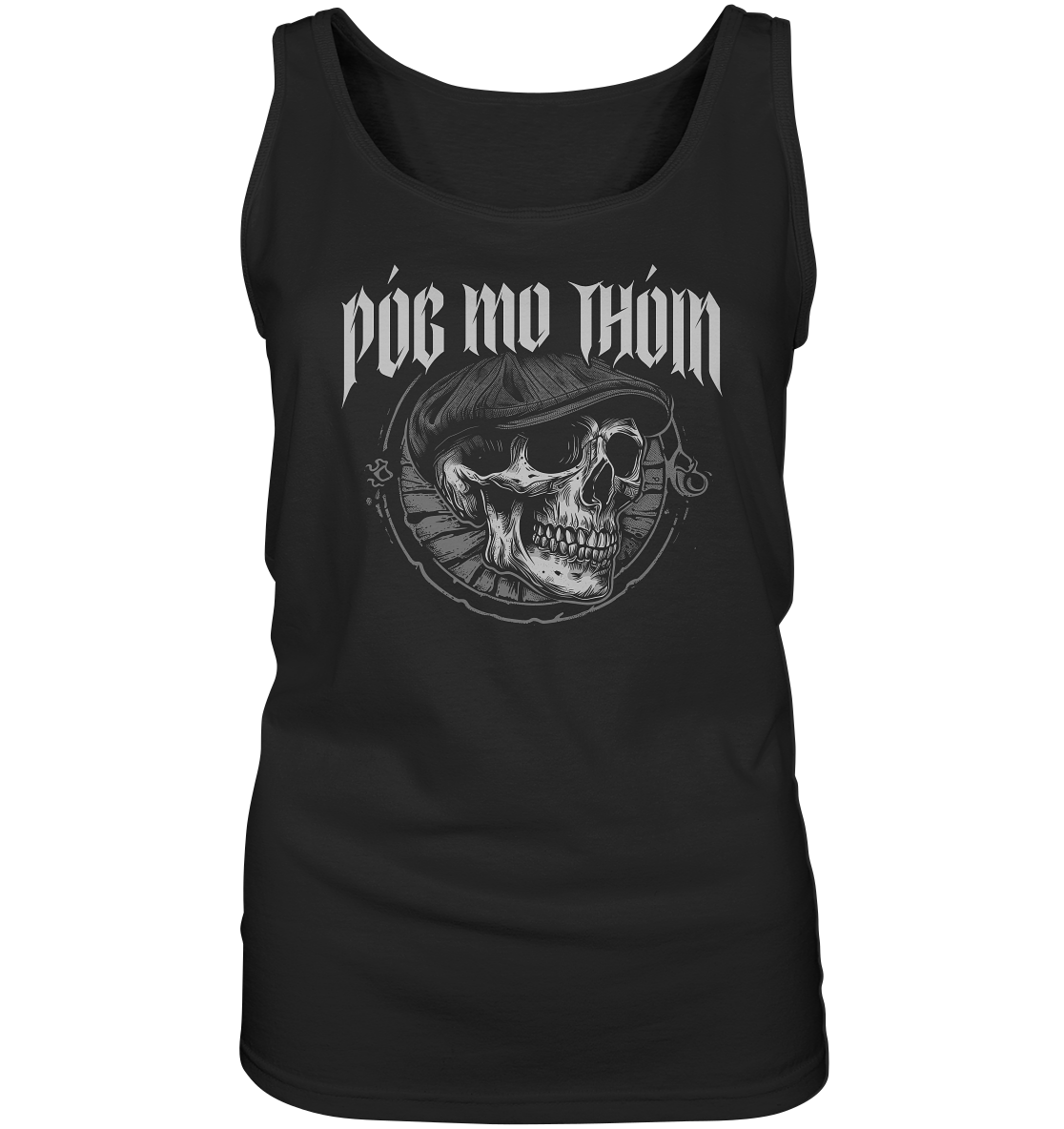 Póg Mo Thóin Streetwear "Flatcap-Skull I" - Ladies Tank-Top