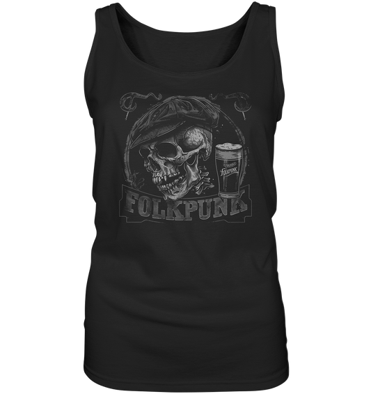 Folkpunk "Flatcap-Skull I" - Ladies Tank-Top