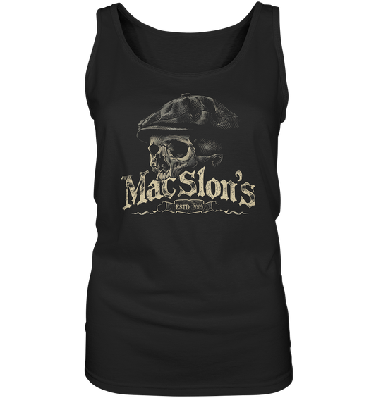 MacSlon's "Estd. 2009 / Flatcap-Skull XII" - Ladies Tank-Top