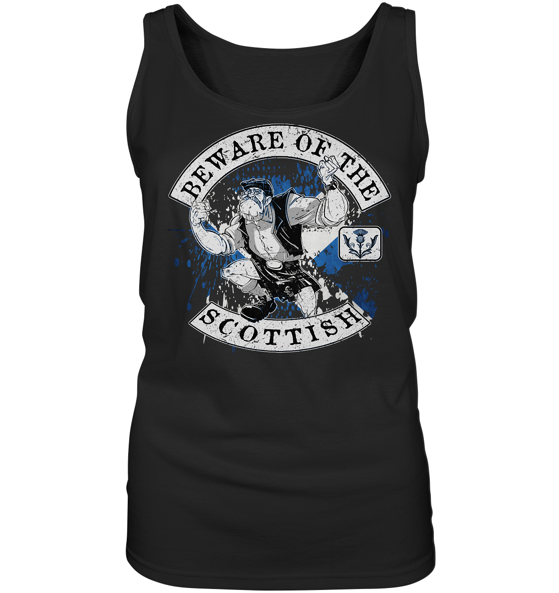 Beware Of The Scottish - Ladies Tank-Top