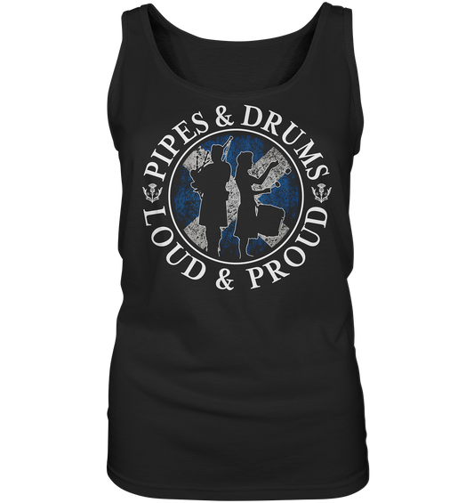 Pipes & Drums "Loud & Proud" - Ladies Tank-Top