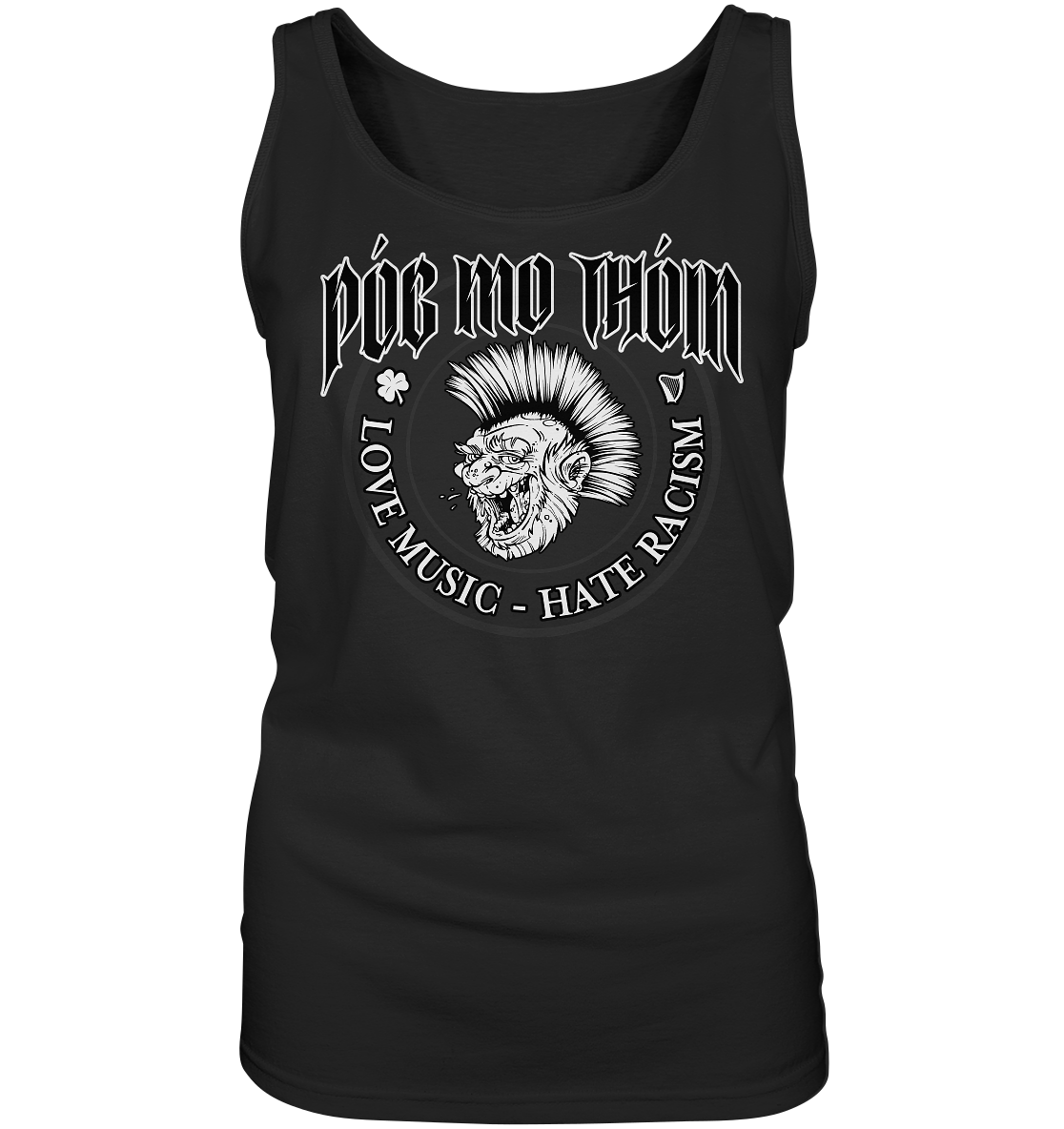 Póg Mo Thóin Streetwear "Love Music - Hate Racism" - Ladies Tank-Top