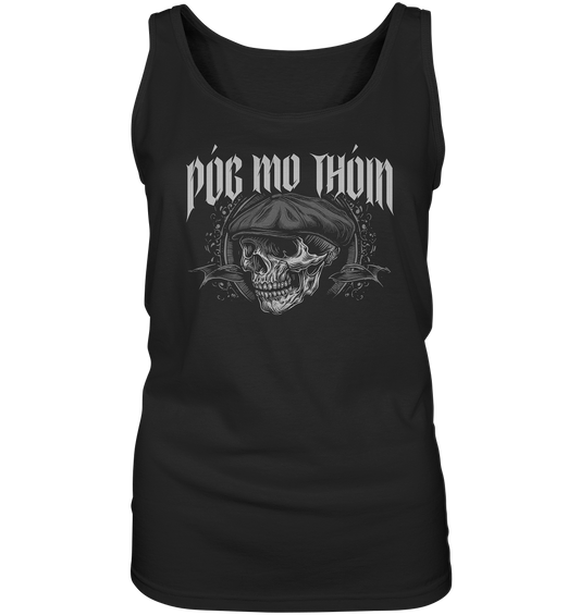 Póg Mo Thóin Streetwear "Flatcap-Skull II"  - Ladies Tank-Top