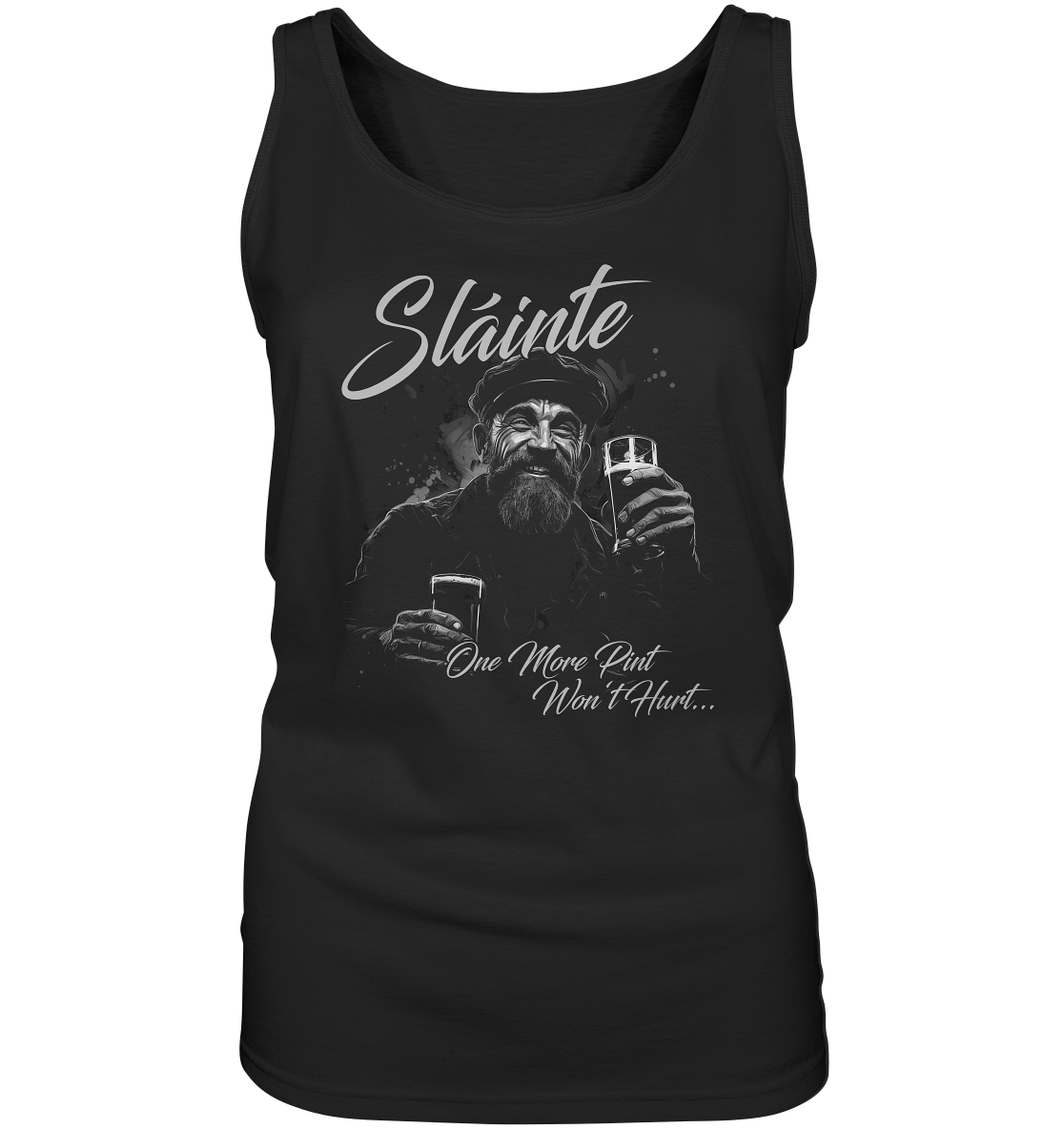 Sláinte "One More Pint Won't Hurt" - Ladies Tank-Top