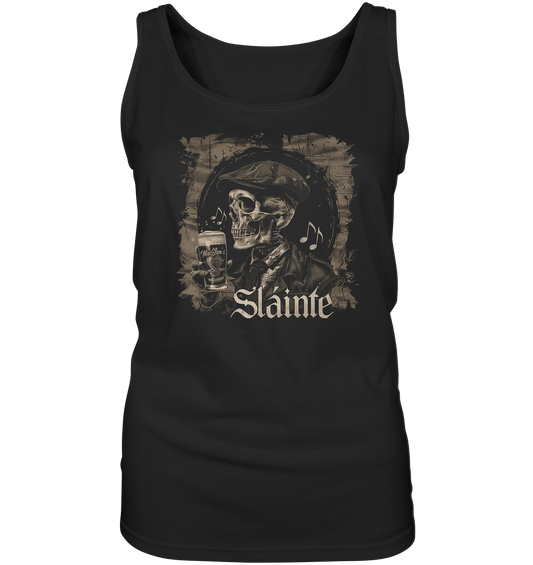 Sláinte "Flatcap-Skull III" - Ladies Tank-Top