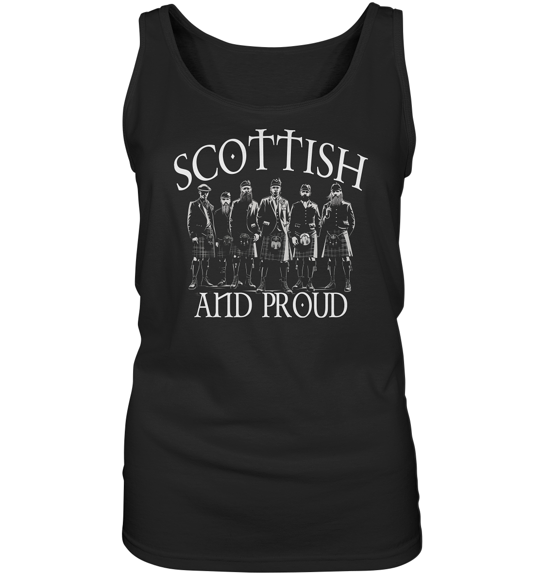 Scottish And Proud "Six Scotsmen" - Ladies Tank-Top