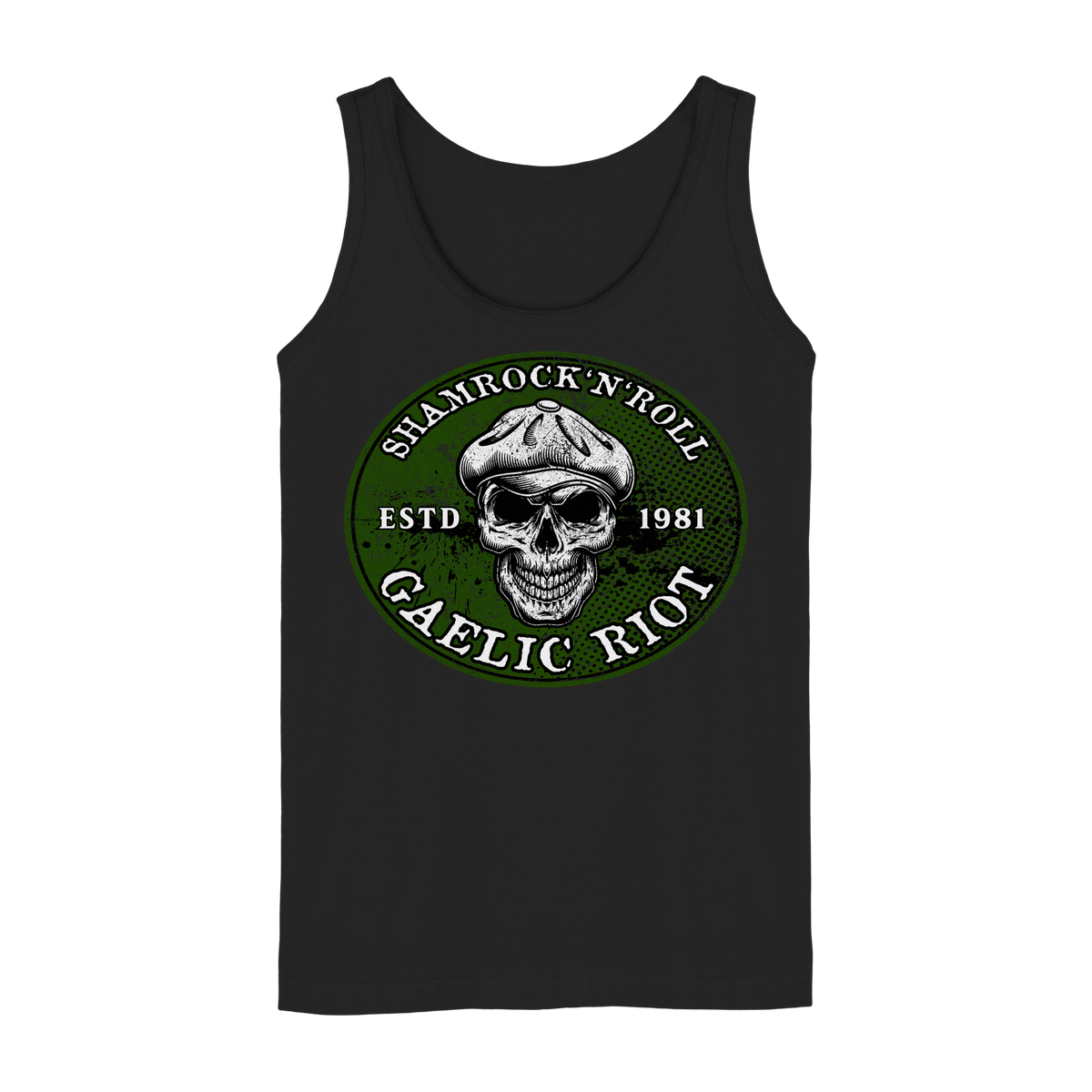 Shamrock And Roll "Skull / Gaelic Riot"  - Ladies Tank-Top