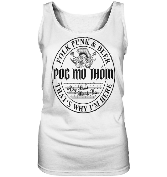 Póg Mo Thóin Streetwear "Folk Punk & Beer" - Ladies Tank-Top