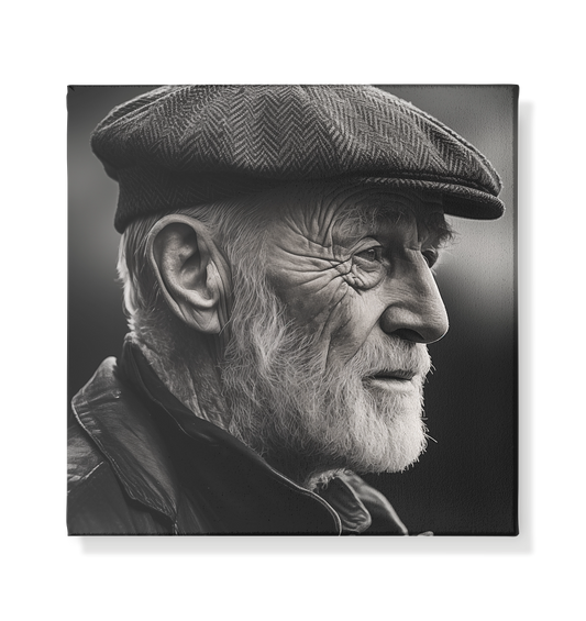 Old Irish Man - Leinwand 20x20cm