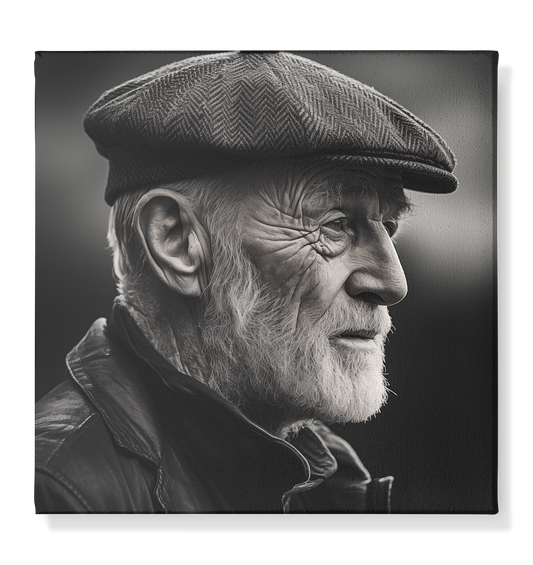 Old Irish Man - Leinwand 40x40cm