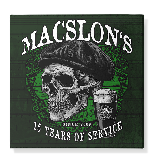 MacSlon's "15 Years Of Service" - Leinwand 40x40cm