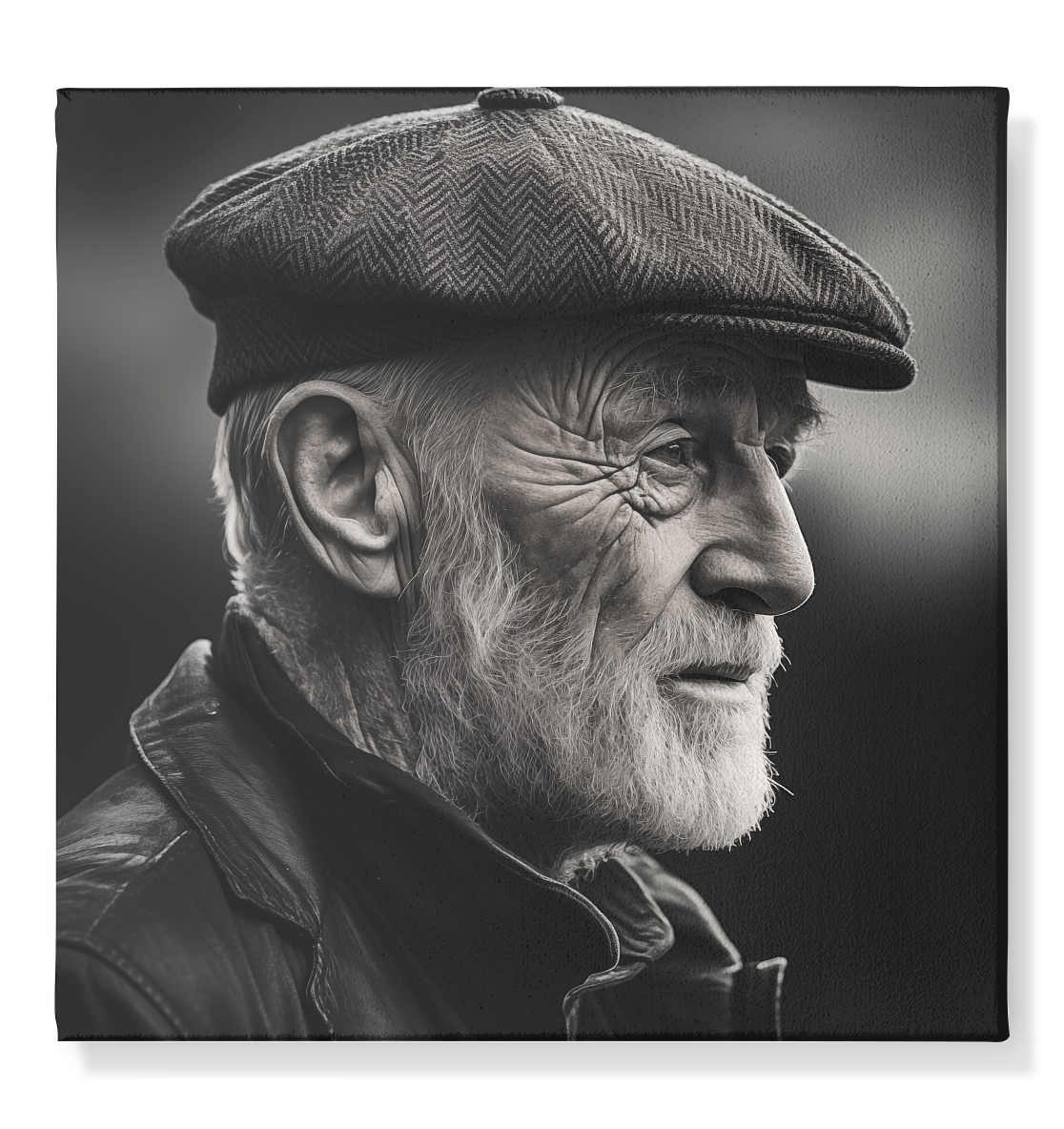 Old Irish Man - Leinwand 50x50cm