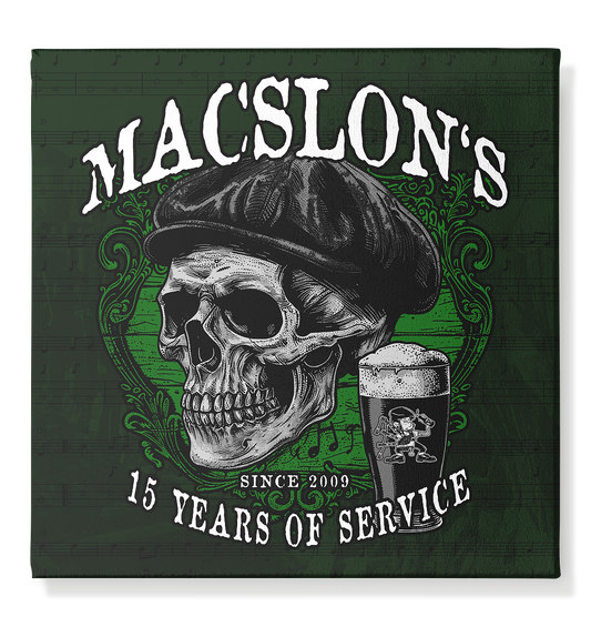 MacSlon's "15 Years Of Service" - Leinwand 50x50cm