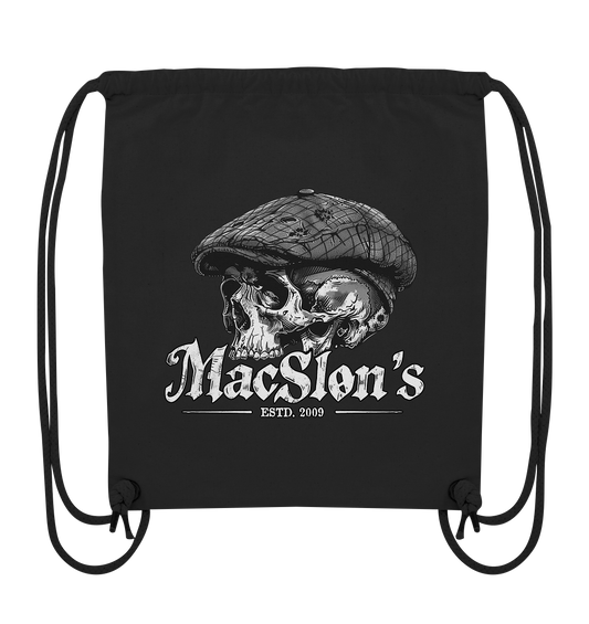 MacSlon's "Estd. 2009 / Flatcap-Skull IX" - Organic Gym-Bag