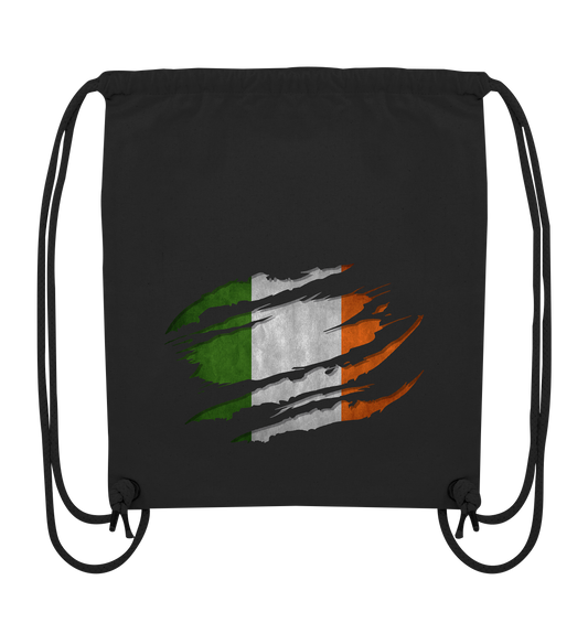 Ireland "Flag Scratch" - Organic Gym-Bag