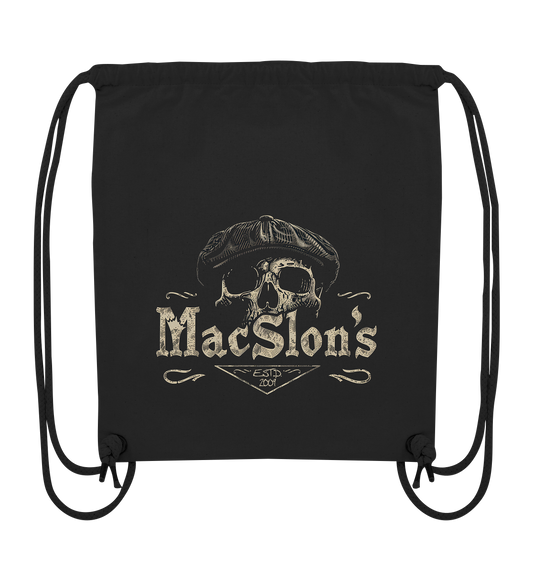 MacSlon's "Estd. 2009 / Flatcap-Skull XIV" - Organic Gym-Bag