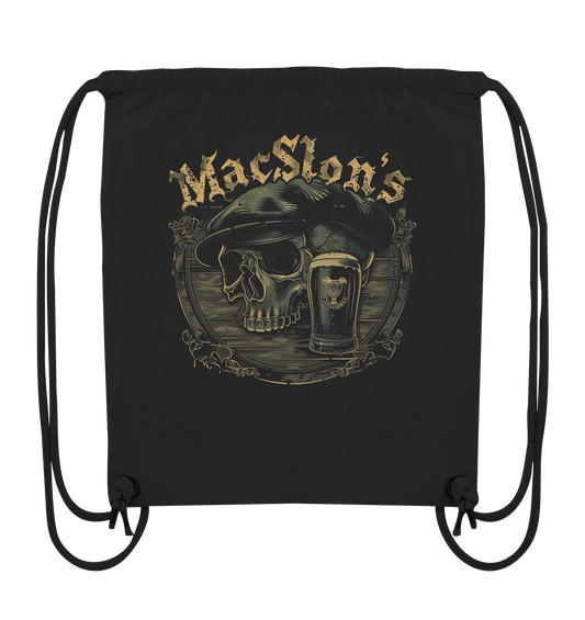 MacSlon's "Flatcap-Skull III"  - Organic Gym-Bag
