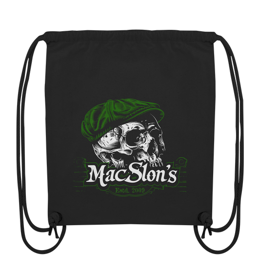 MacSlon's "Estd. 2009 / Flatcap-Skull V" - Organic Gym-Bag