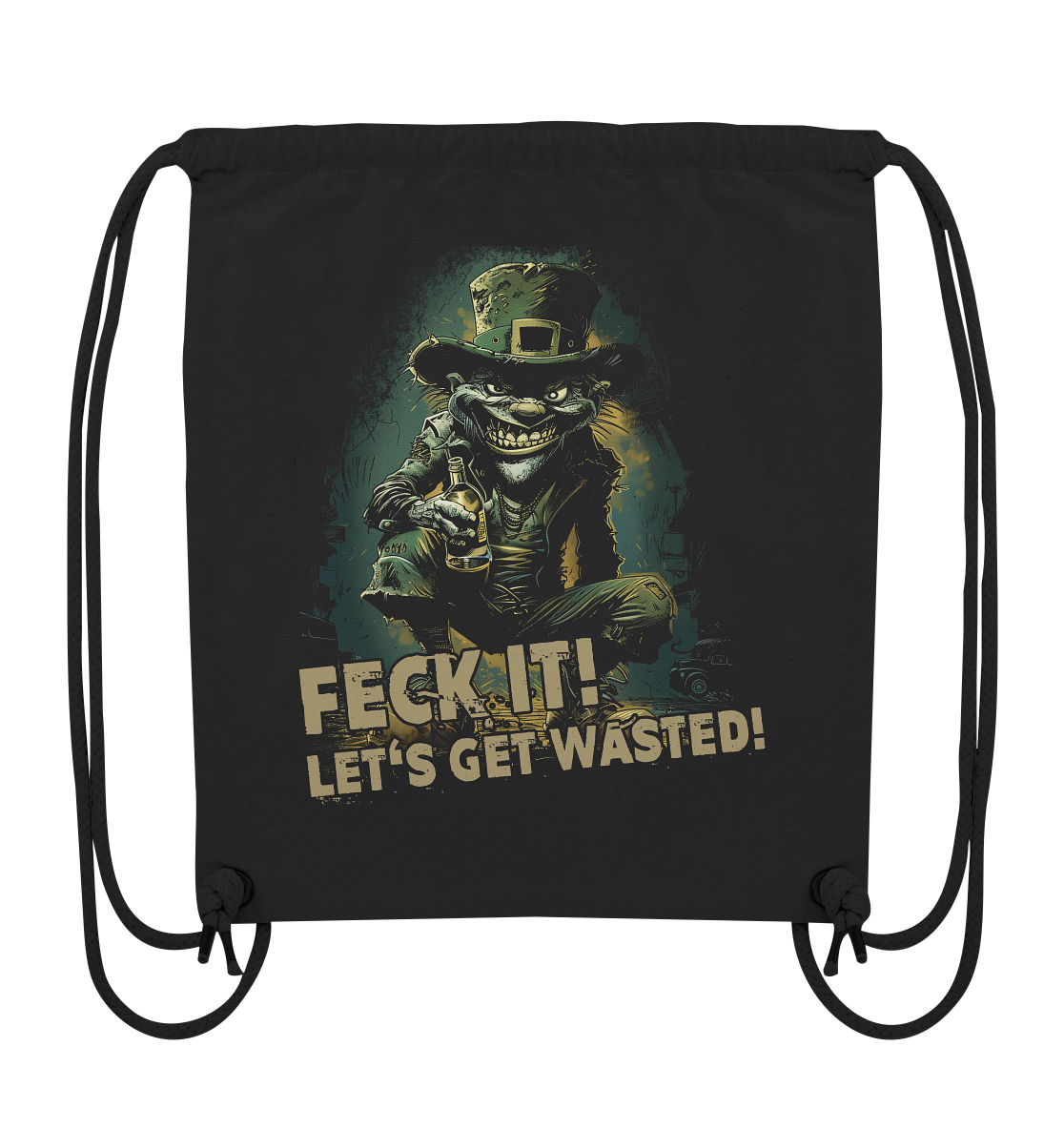 Feck It! "Let's Get Wasted!" - Organic Gym-Bag