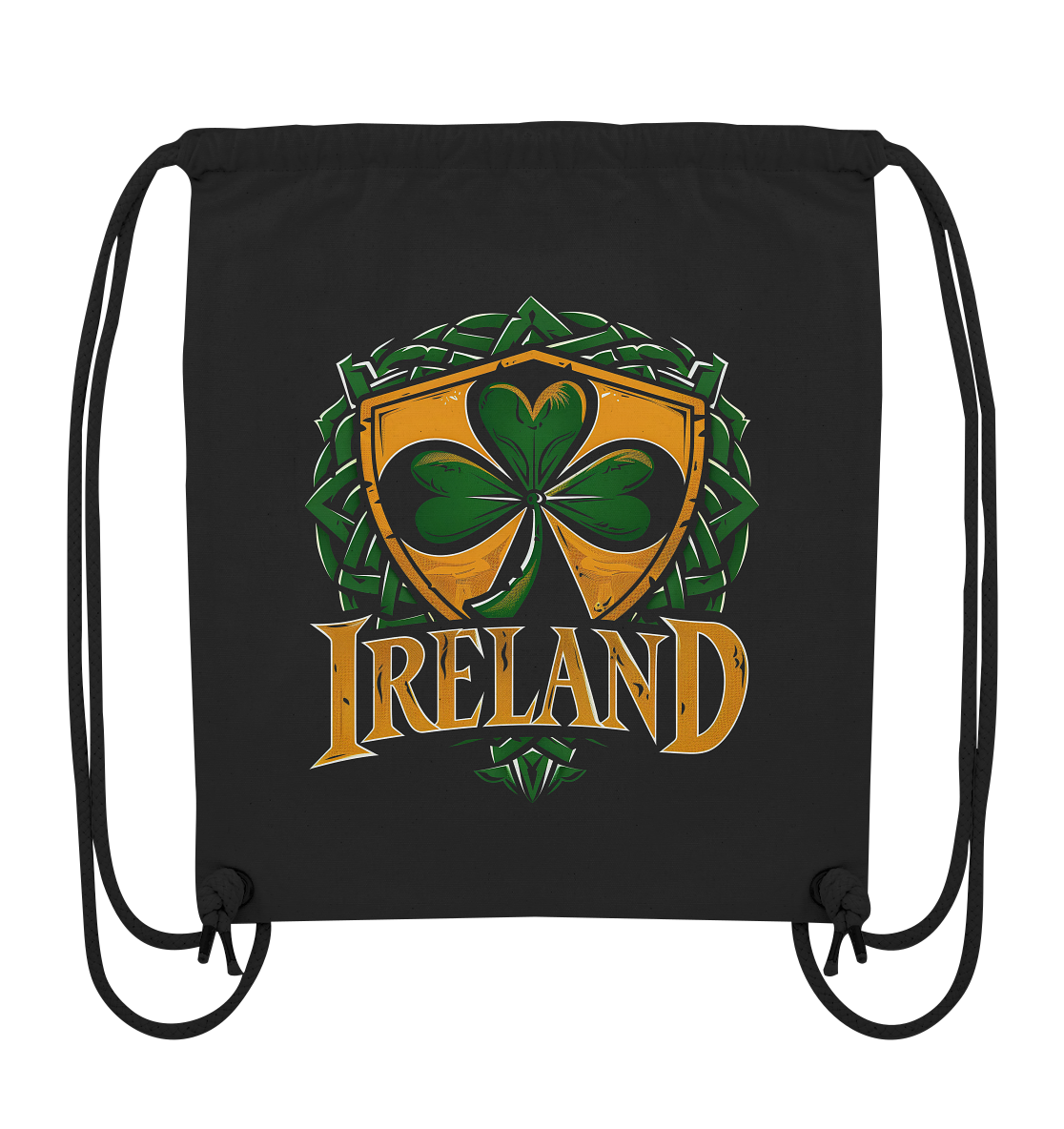 Ireland "Shamrock / Crest"  - Organic Gym-Bag