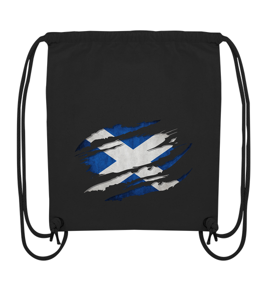 Scotland "Flag Scratch" - Organic Gym-Bag