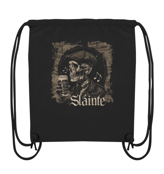 Sláinte "Flatcap-Skull III" - Organic Gym-Bag