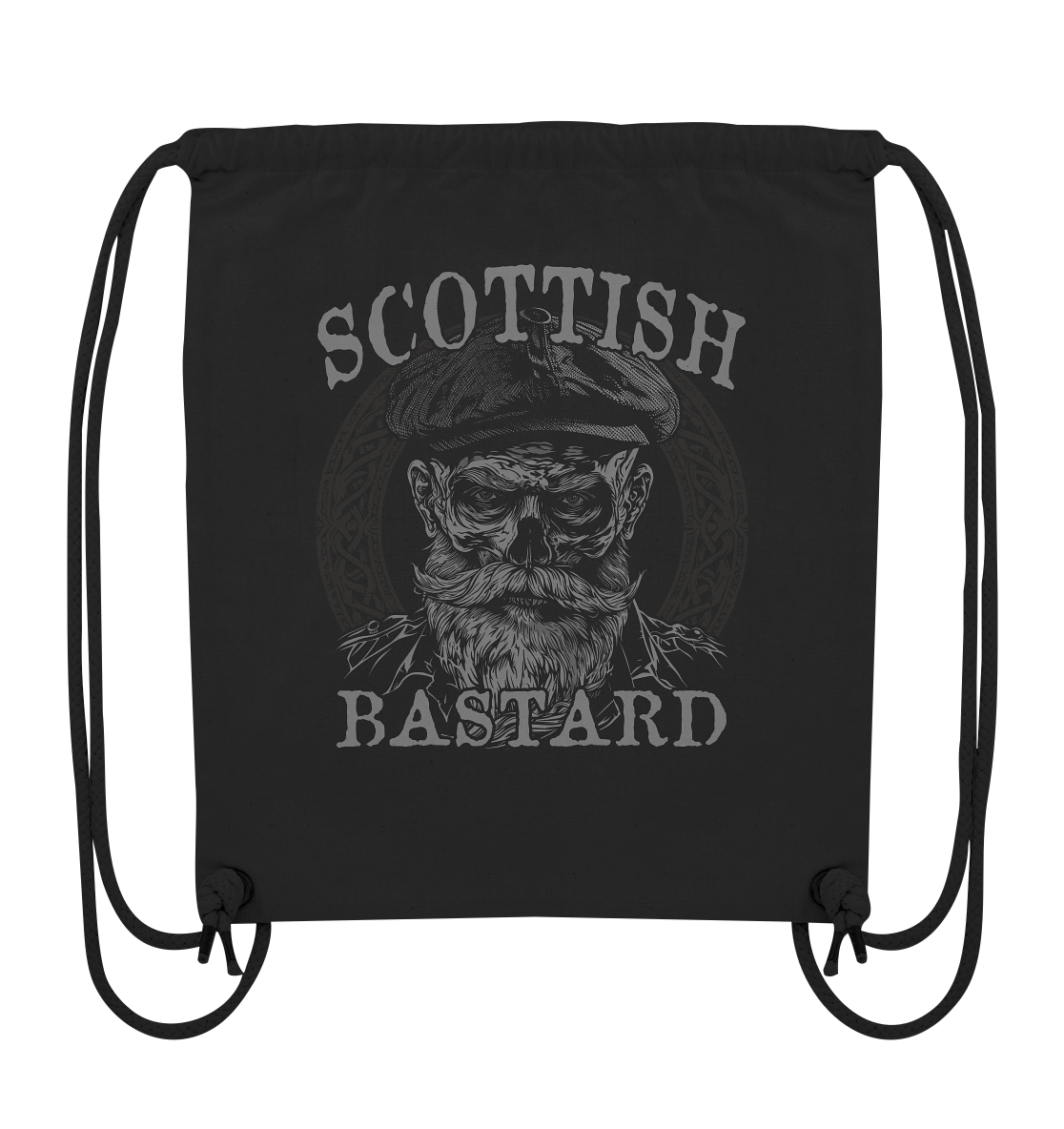 Scottish Bastard "Flatcap Skull I" - Organic Gym-Bag