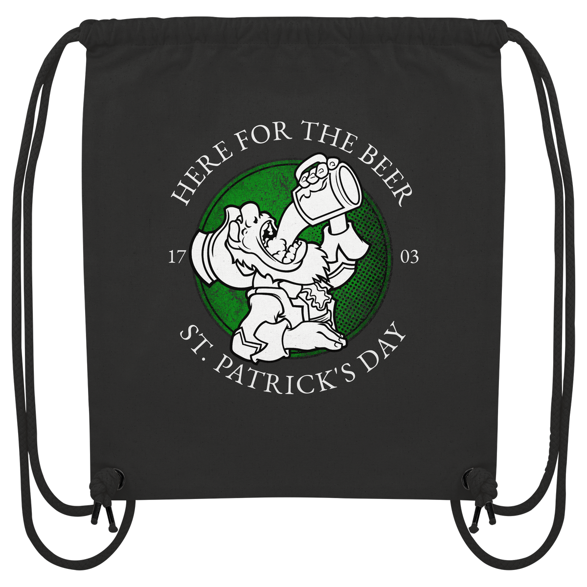 Here For The Beer "St. Patrick's Day"  - Organic Gym-Bag