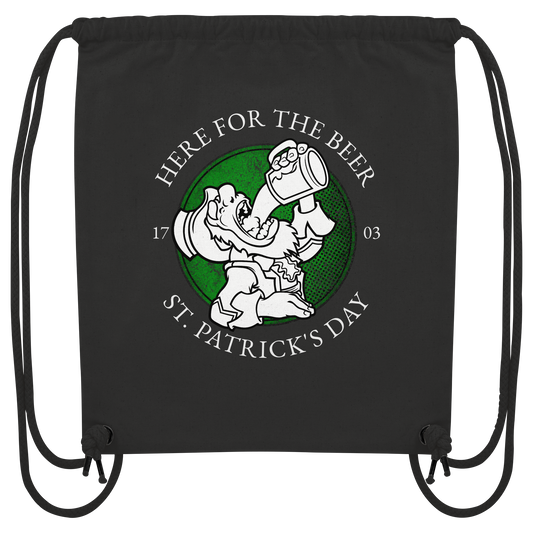 Here For The Beer "St. Patrick's Day"  - Organic Gym-Bag