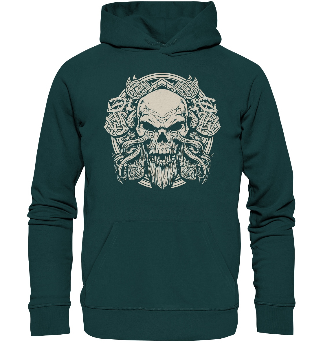 Celtic Skull "Crest I" - Organic Hoodie