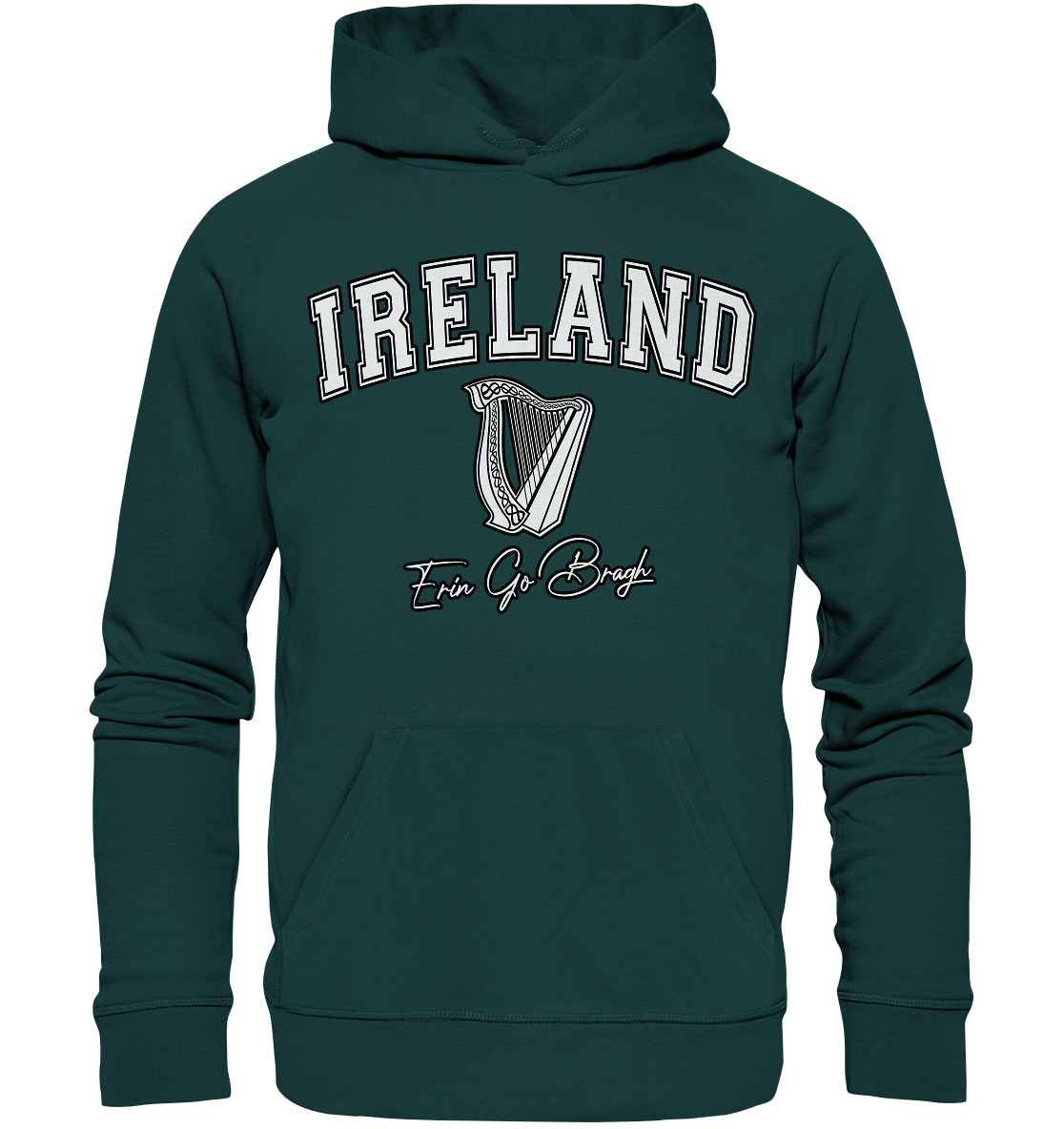 Ireland "Harp / Erin Go Bragh" - Organic Hoodie