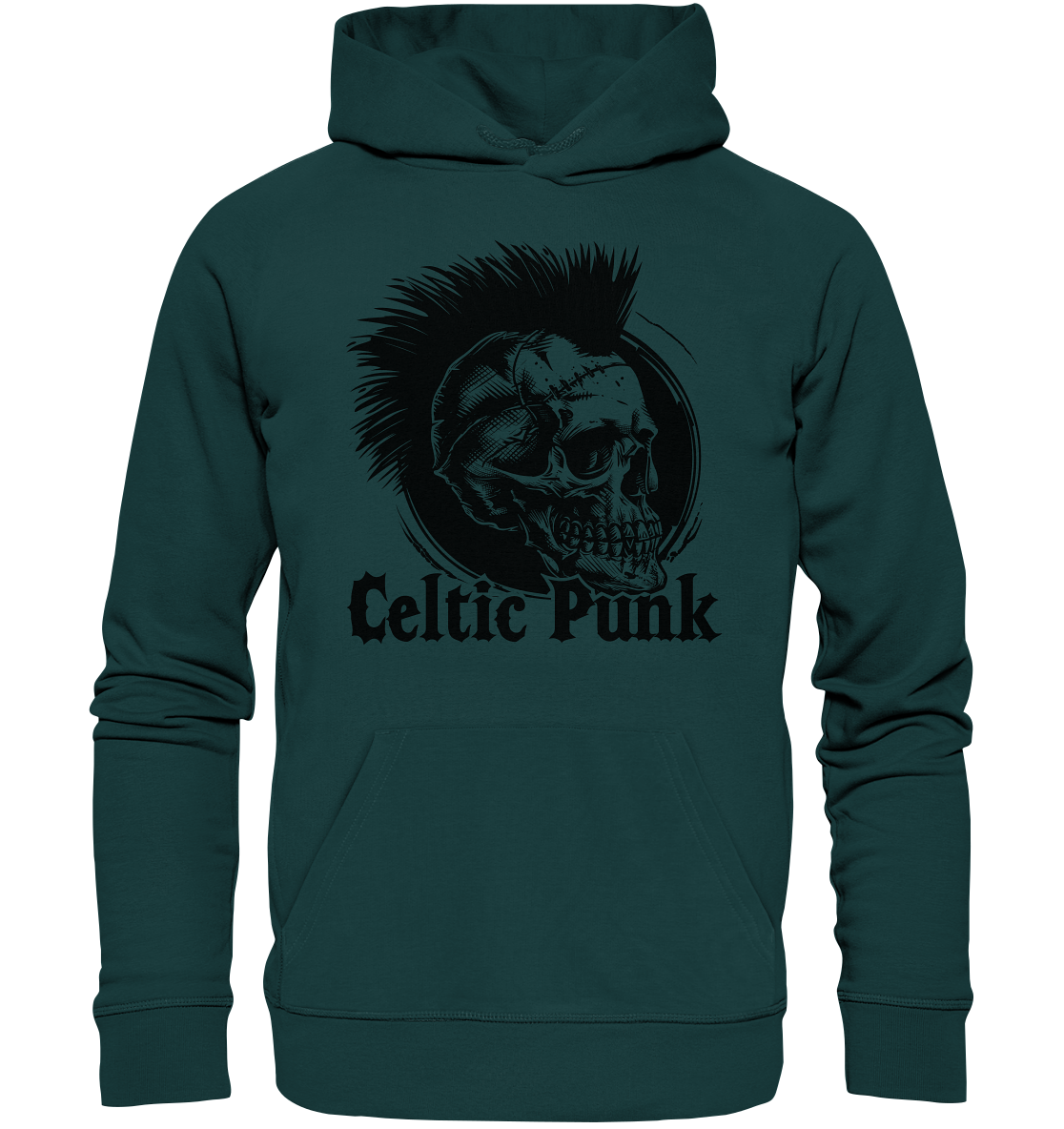 Celtic Punk "Skull II" - Organic Hoodie