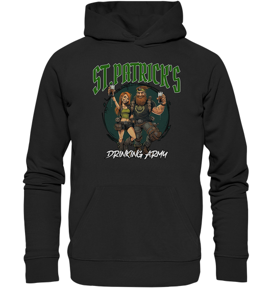 St. Patrick's "Drinking Army / Couple I" - Organic Hoodie