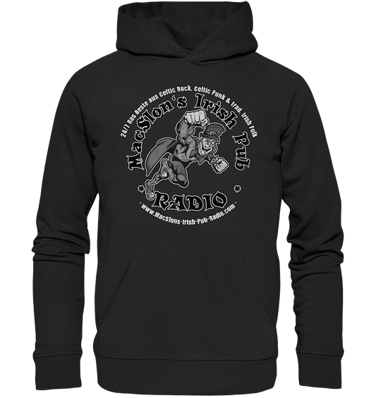 MacSlon's Radio "24/7 - Irish Superhero" - Organic Hoodie