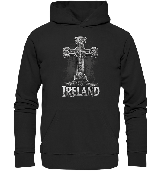 Ireland "Celtic Cross I"  - Organic Hoodie
