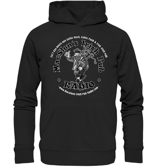 MacSlon's Radio "24/7 - Scotsman Logo" - Organic Hoodie