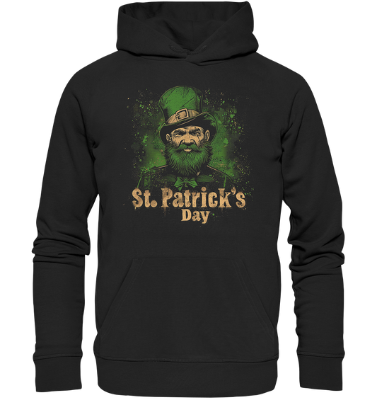St. Patrick's Day "Leprechaun III" - Organic Hoodie