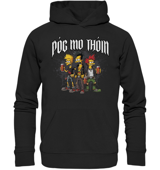 Póg Mo Thóin Streetwear "Punks" - Organic Hoodie