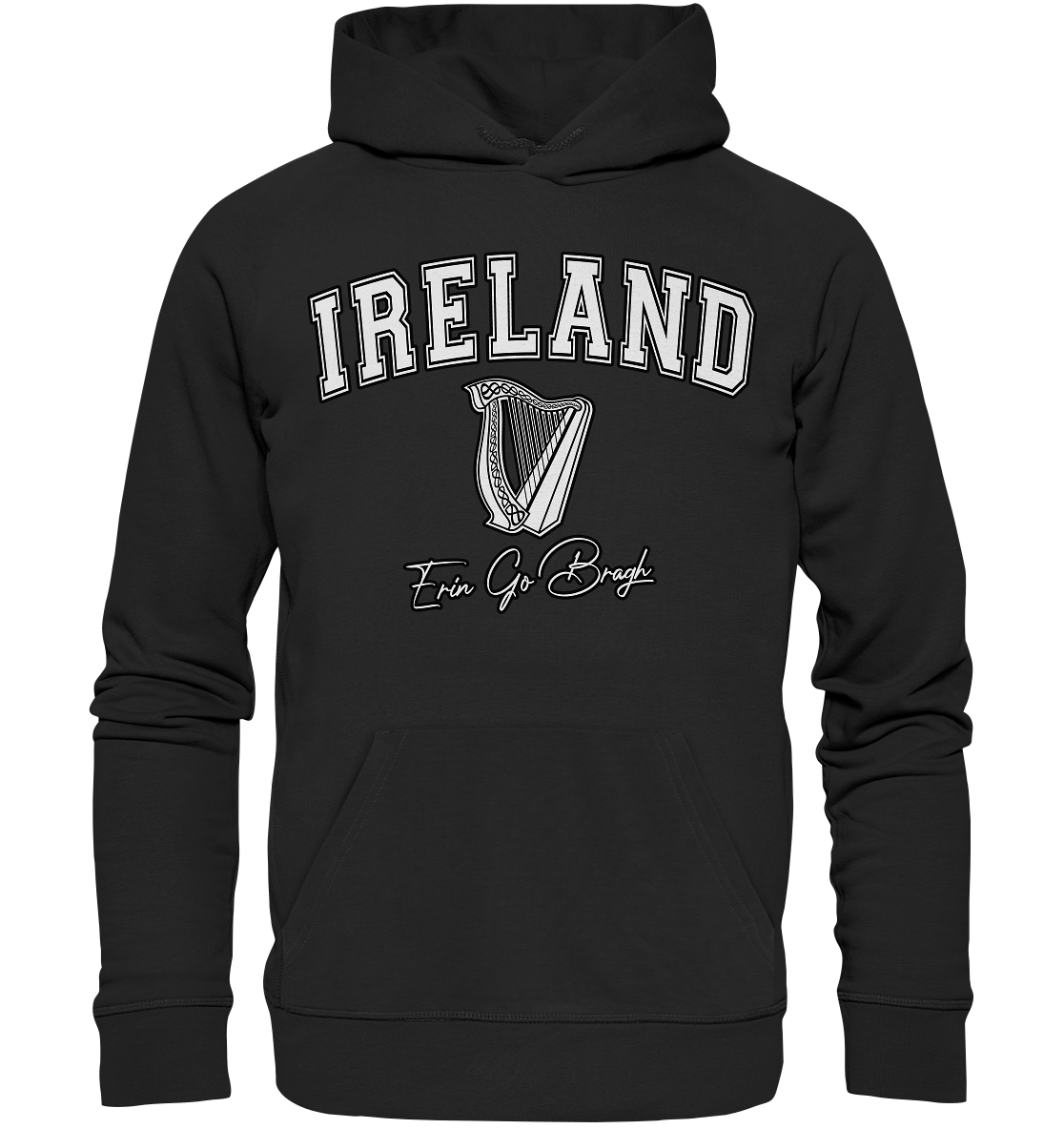 Ireland "Harp / Erin Go Bragh" - Organic Hoodie