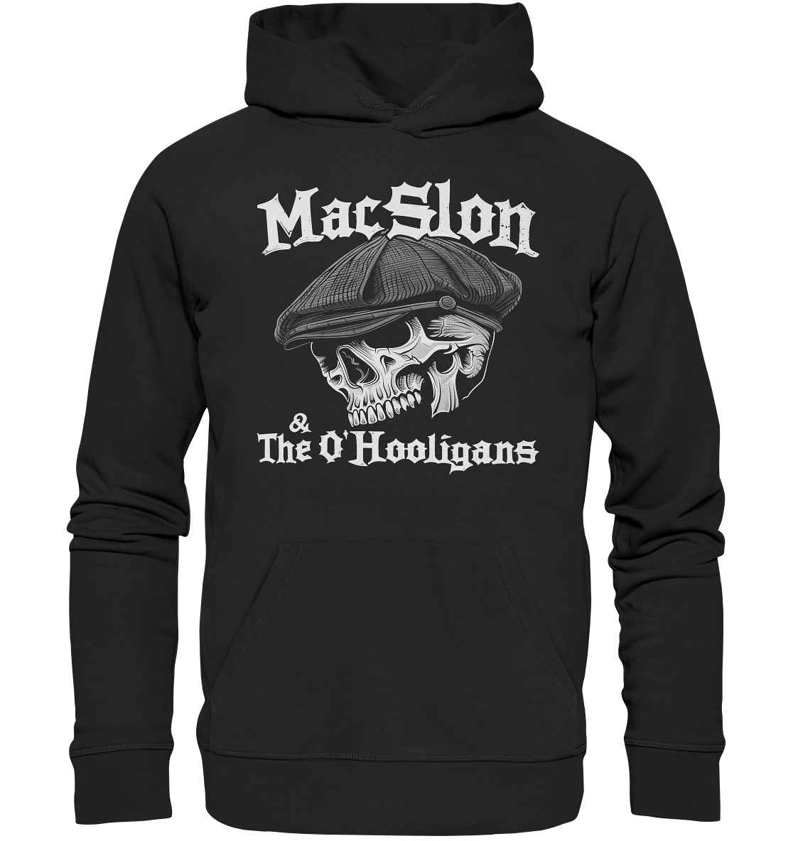 MacSlon & The O'Hooligans "Flatcap-Skull I" - Organic Hoodie