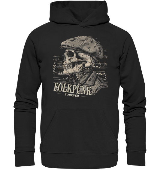 Folkpunk "Forever / Flatcap-Skull I" - Organic Hoodie