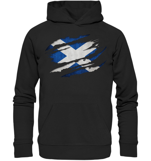 Scotland "Flag Scratch" - Organic Hoodie