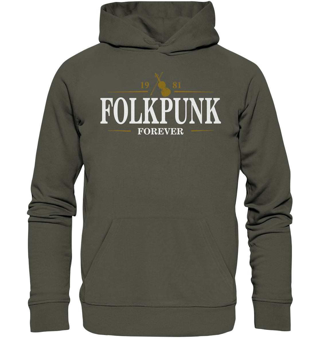 Folkpunk "Forever / Stout I" - Organic Hoodie