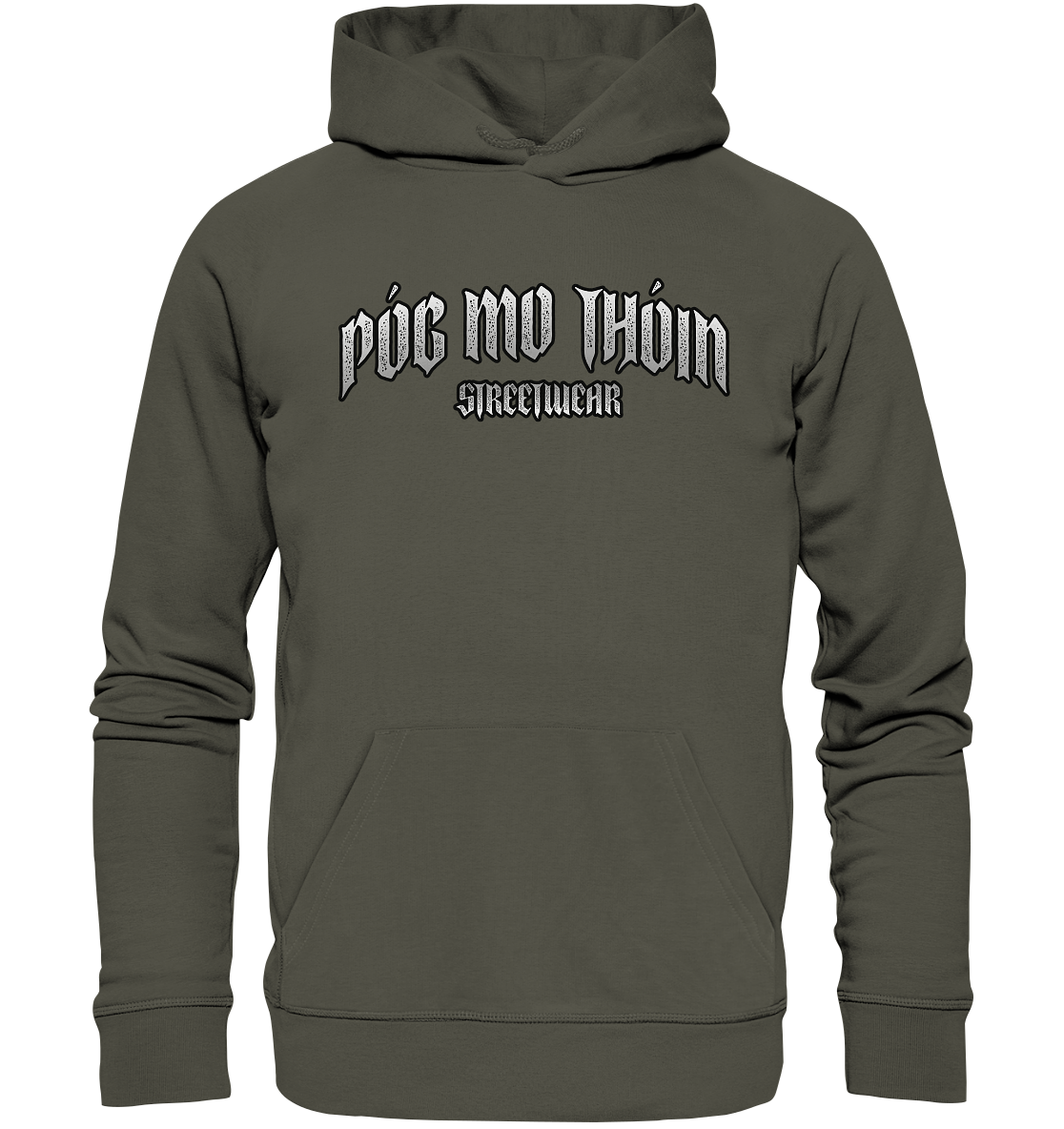 Póg Mo Thóin Streetwear "Logo" - Organic Hoodie