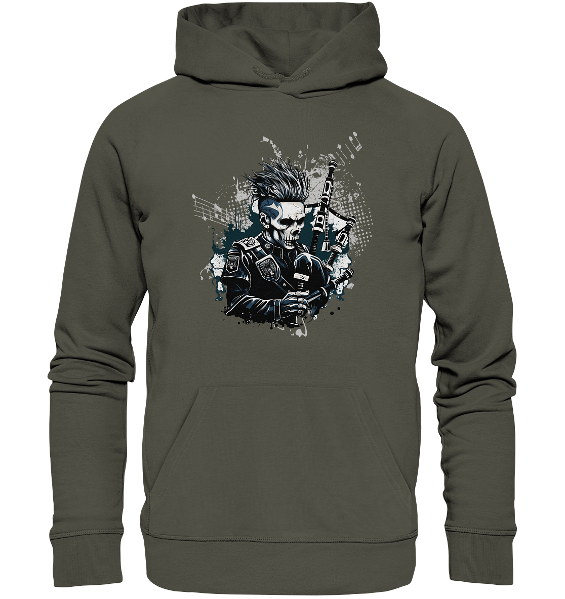 Bagpiper "Skull" - Organic Hoodie