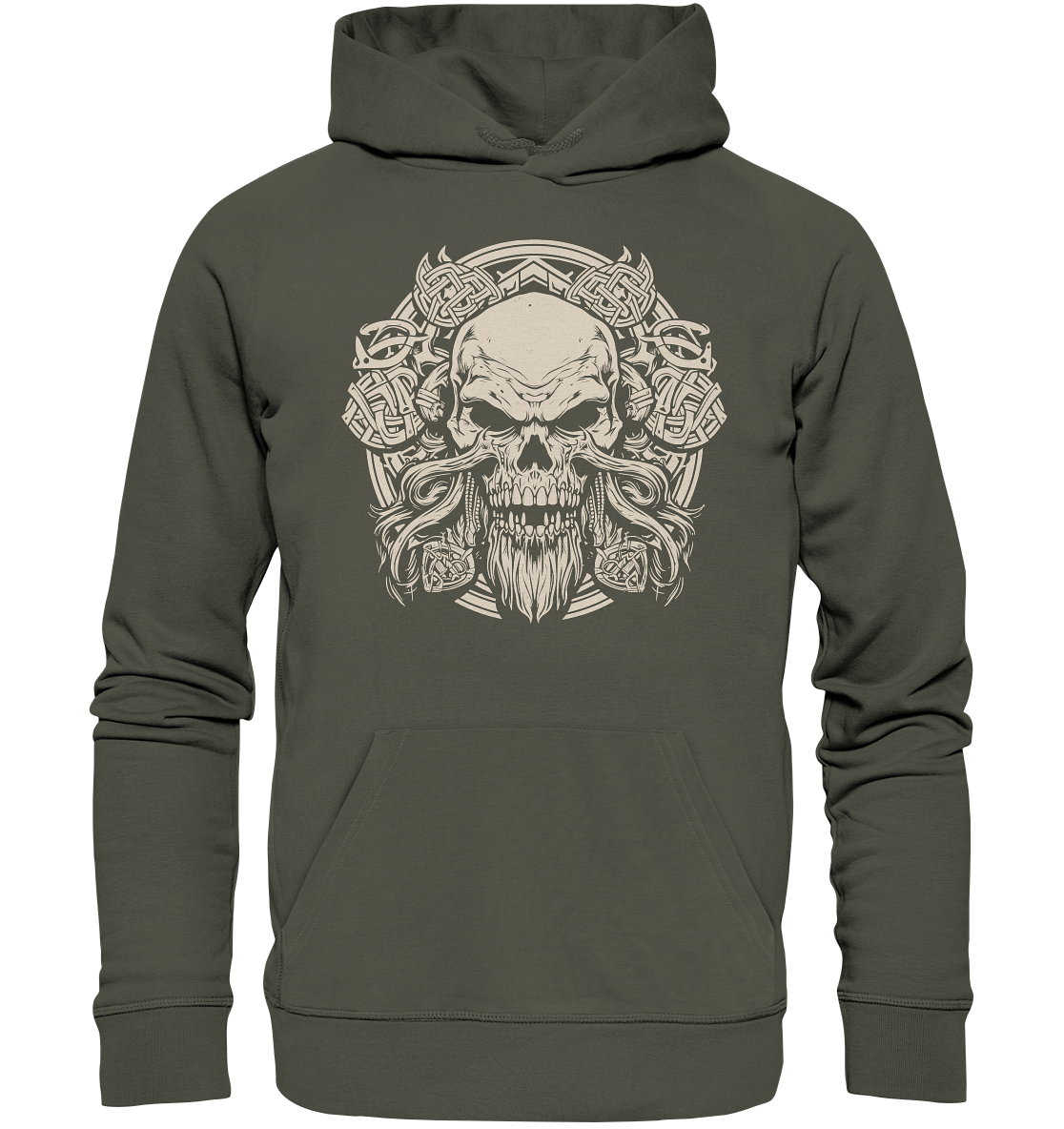 Celtic Skull "Crest I" - Organic Hoodie